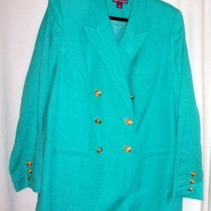 JESSICA LONDON  DOUBLE BREASTED LINED BLAZER